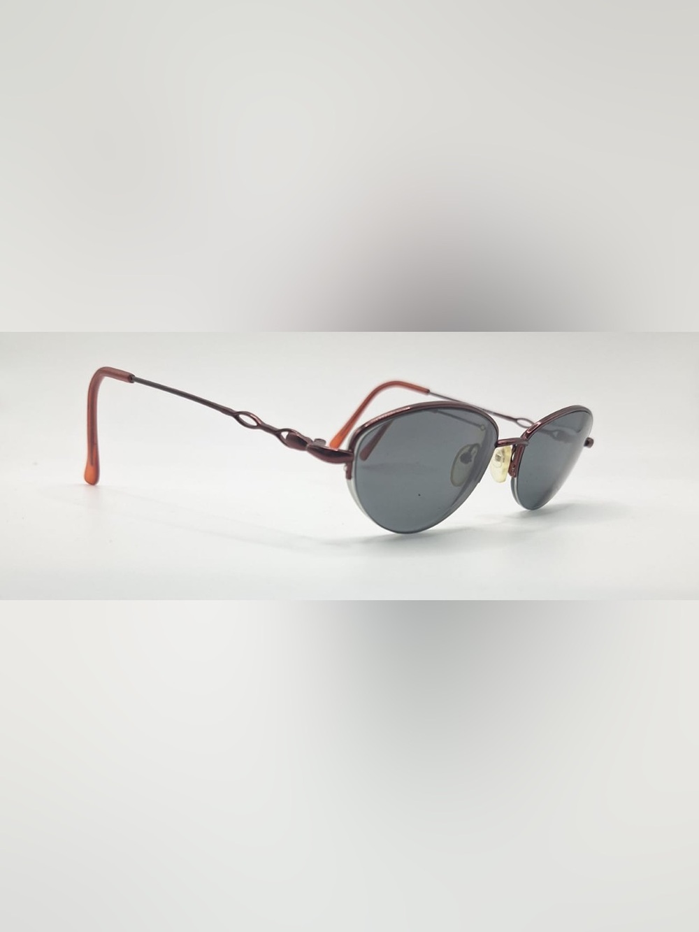 Melinda Purple Oval Metal Sunglasses Frames Only